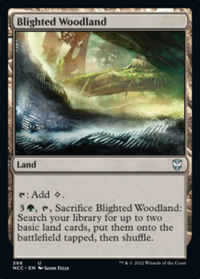 Blighted Woodland [Streets of New Capenna Commander] | Red Riot Games CA