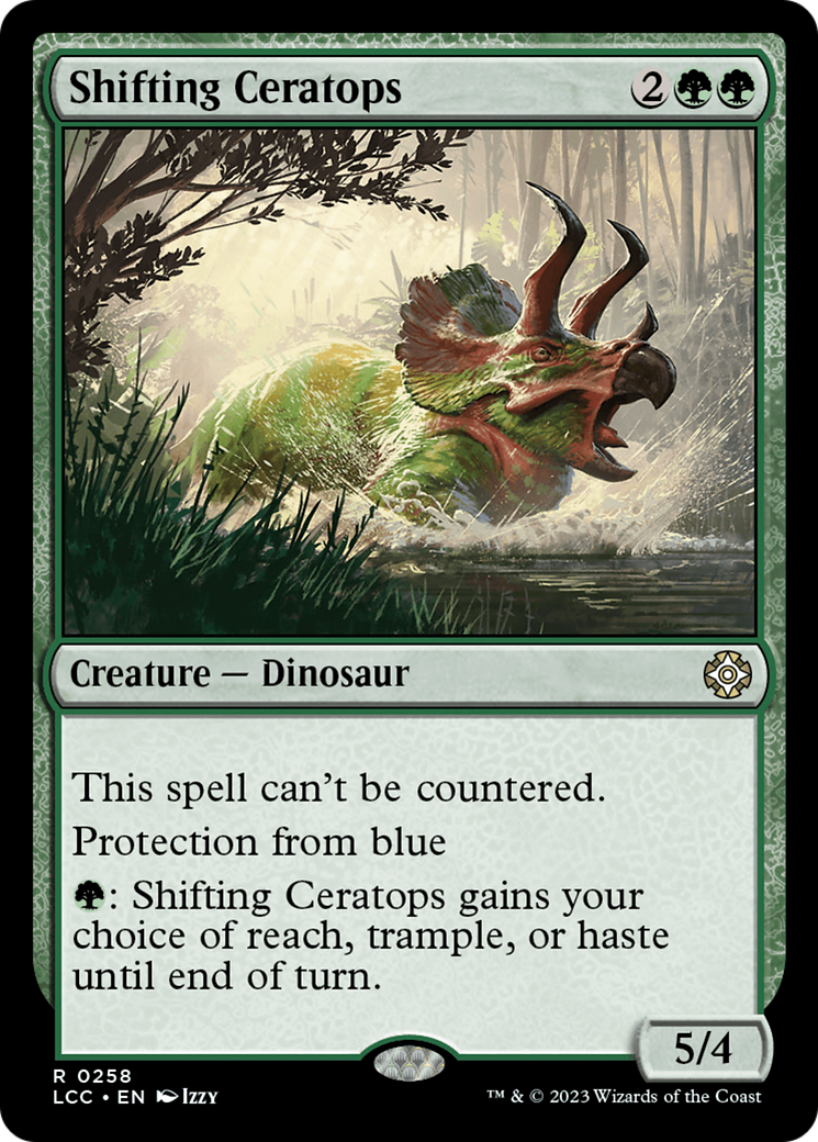 Shifting Ceratops [The Lost Caverns of Ixalan Commander] | Red Riot Games CA