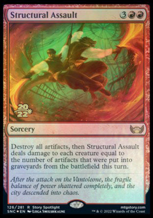 Structural Assault [Streets of New Capenna Prerelease Promos] | Red Riot Games CA