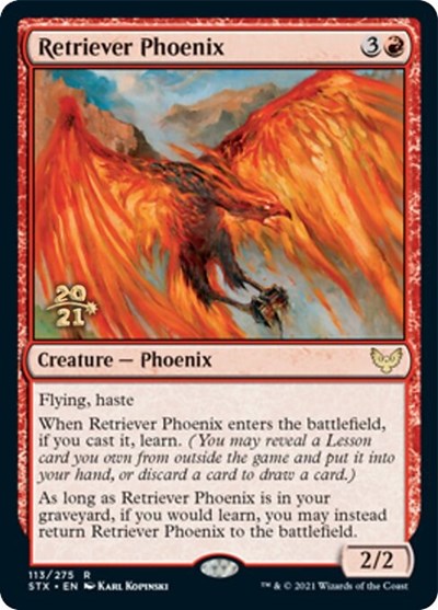 Retriever Phoenix [Strixhaven: School of Mages Prerelease Promos] | Red Riot Games CA