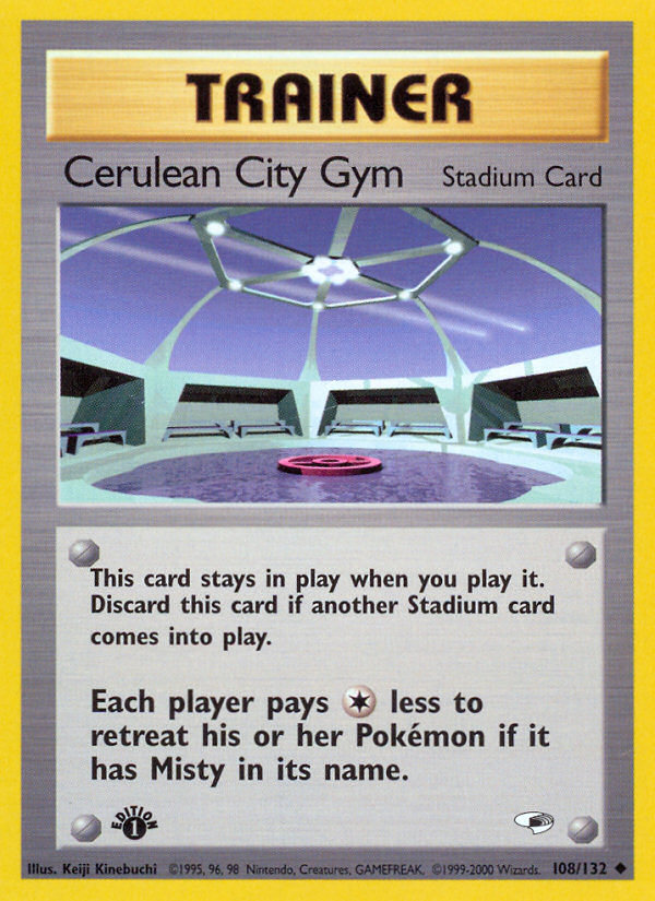 Cerulean City Gym (108/132) [Gym Heroes 1st Edition] | Red Riot Games CA