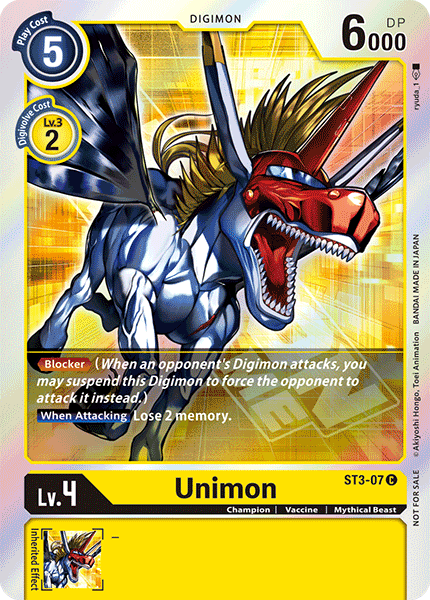 Unimon [ST3-07] (Event Pack) [Starter Deck: Heaven's Yellow Promos] | Red Riot Games CA