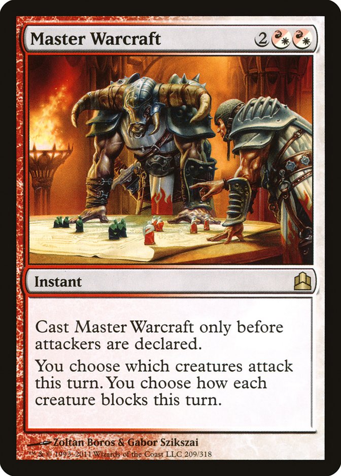 Master Warcraft [Commander 2011] | Red Riot Games CA