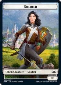 Soldier // Squirrel Double-Sided Token [Double Masters Tokens] | Red Riot Games CA
