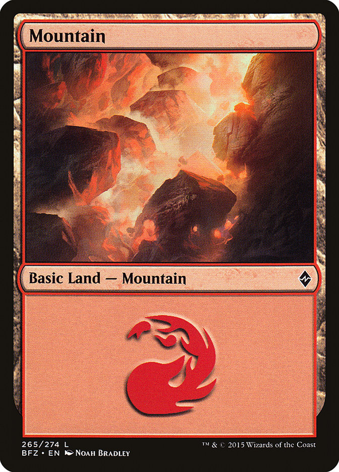 Mountain (265) [Battle for Zendikar] | Red Riot Games CA