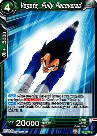 Vegeta, Fully Recovered (TB3-039) [Clash of Fates] | Red Riot Games CA