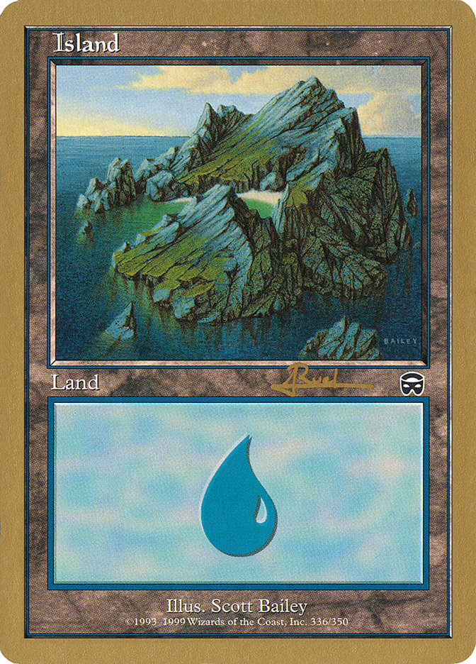 Island (ar336a) (Antoine Ruel) [World Championship Decks 2001] | Red Riot Games CA