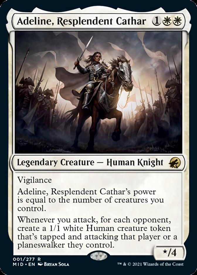 Adeline, Resplendent Cathar [Innistrad: Midnight Hunt] | Red Riot Games CA
