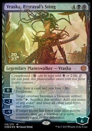 Vraska, Betrayal's Sting [Phyrexia: All Will Be One Prerelease Promos] | Red Riot Games CA