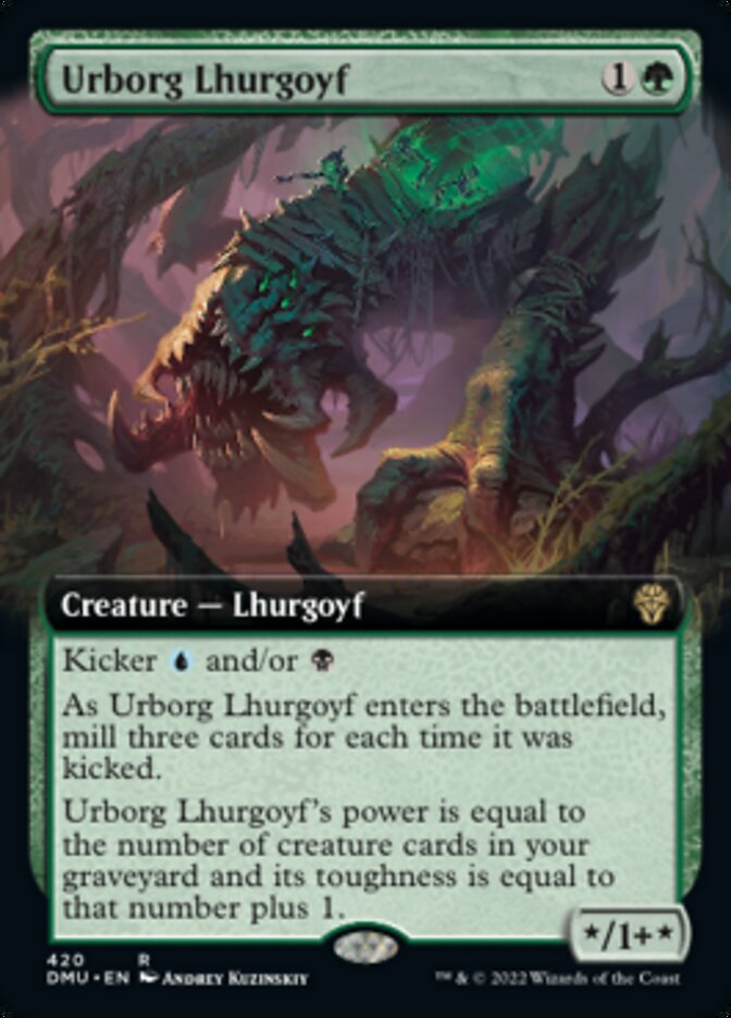 Urborg Lhurgoyf (Extended Art) [Dominaria United] | Red Riot Games CA