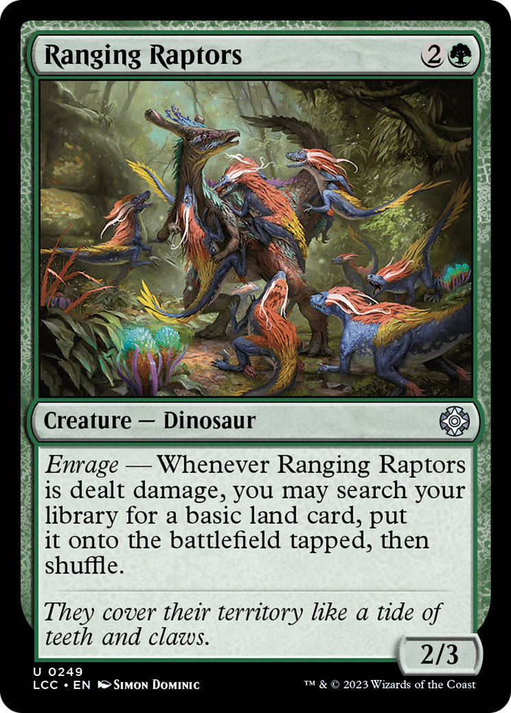 Ranging Raptors [The Lost Caverns of Ixalan Commander] | Red Riot Games CA