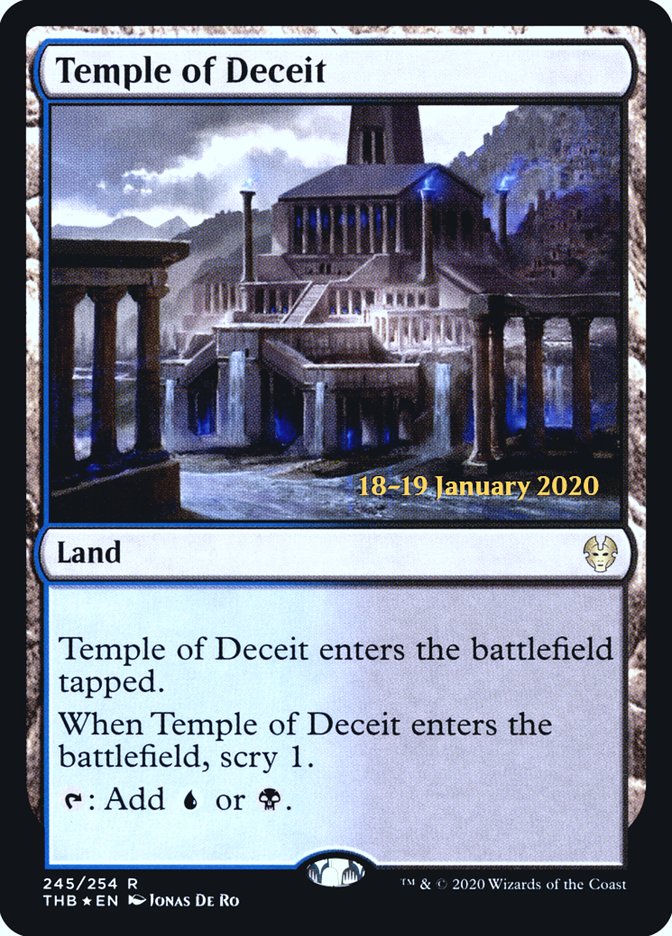 Temple of Deceit [Theros Beyond Death Prerelease Promos] | Red Riot Games CA