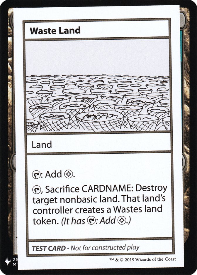 Waste Land [Mystery Booster Playtest Cards] | Red Riot Games CA