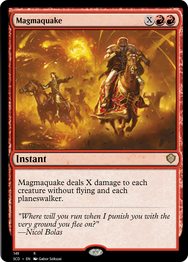 Magmaquake [Starter Commander Decks] | Red Riot Games CA