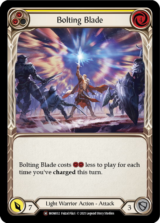 Bolting Blade [U-MON032-RF] (Monarch Unlimited)  Unlimited Rainbow Foil | Red Riot Games CA