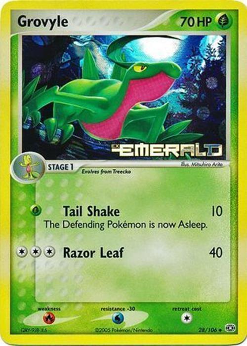 Grovyle (28/106) (Stamped) [EX: Emerald] | Red Riot Games CA