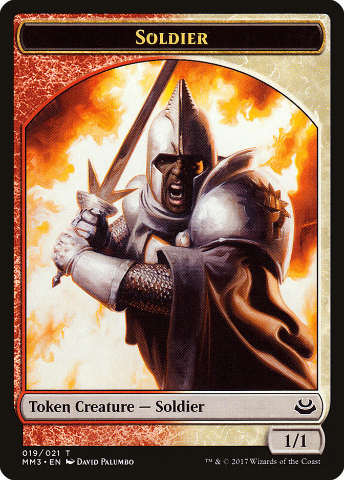 Soldier Token (019/021) [Modern Masters 2017 Tokens] | Red Riot Games CA