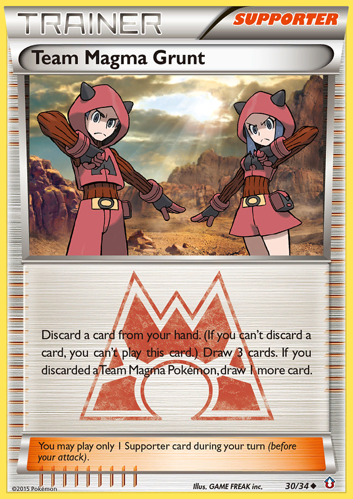 Team Magma Grunt (30/34) [XY: Double Crisis] | Red Riot Games CA