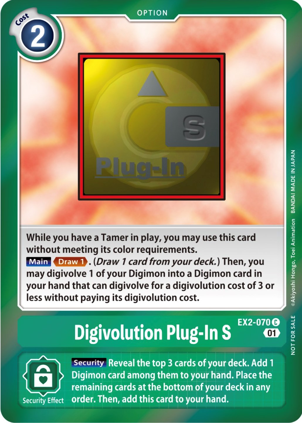 Digivolution Plug-In S [EX2-070] (Event Pack 4) [Digital Hazard Promos] | Red Riot Games CA