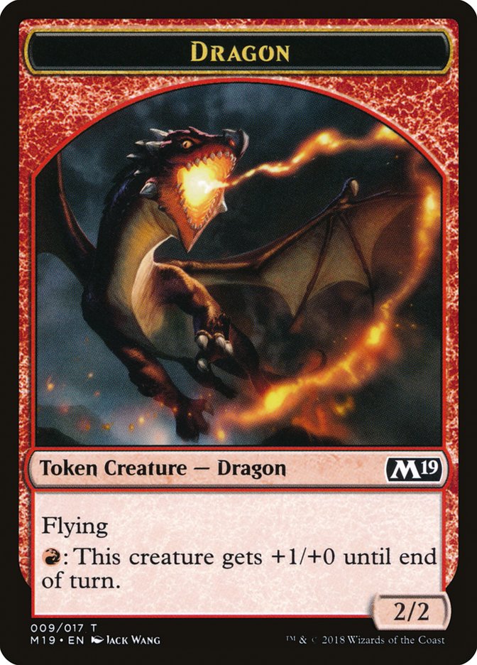 Dragon Token (009/017) [Core Set 2019 Tokens] | Red Riot Games CA