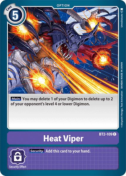Heat Viper [BT2-109] [Release Special Booster Ver.1.0] | Red Riot Games CA