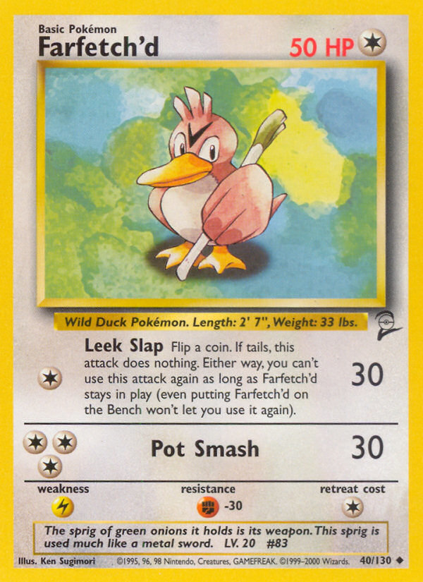 Farfetch'd (40/130) [Base Set 2] | Red Riot Games CA