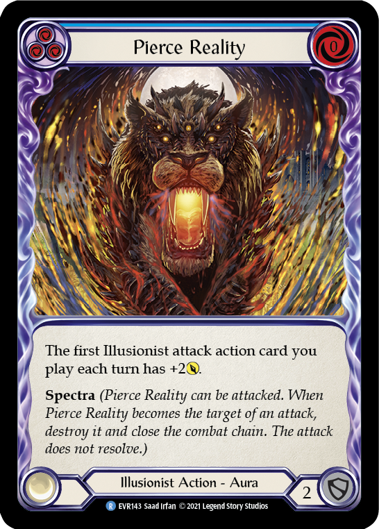 Pierce Reality (Blue) [EVR143] (Everfest)  1st Edition Rainbow Foil | Red Riot Games CA