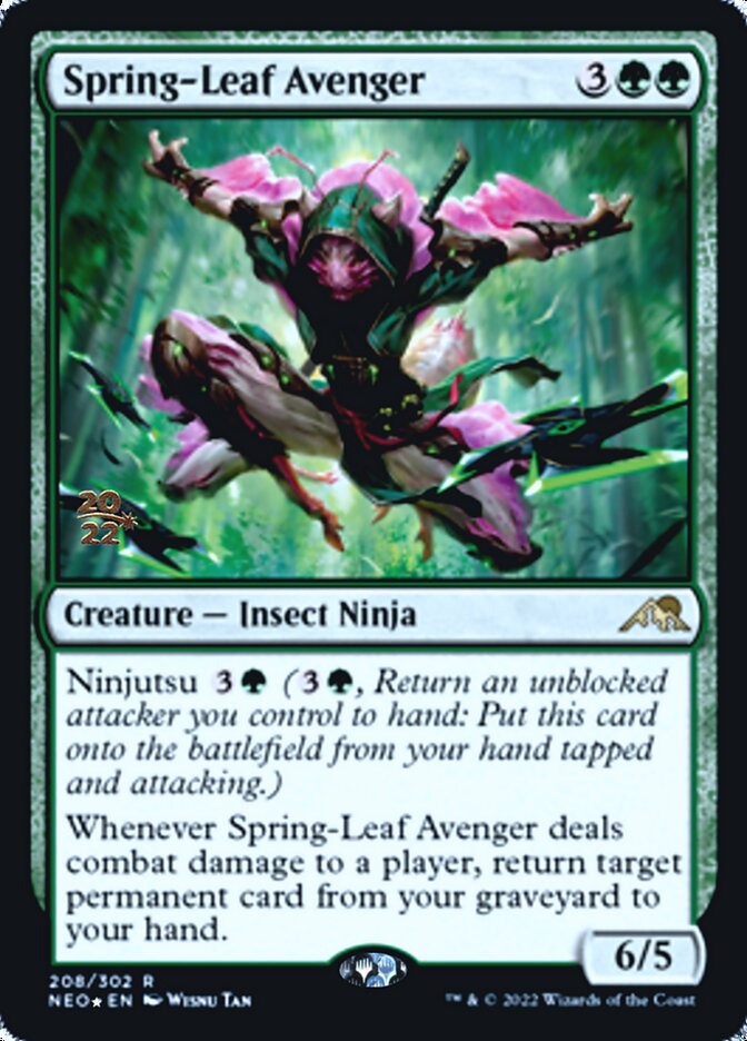 Spring-Leaf Avenger [Kamigawa: Neon Dynasty Prerelease Promos] | Red Riot Games CA