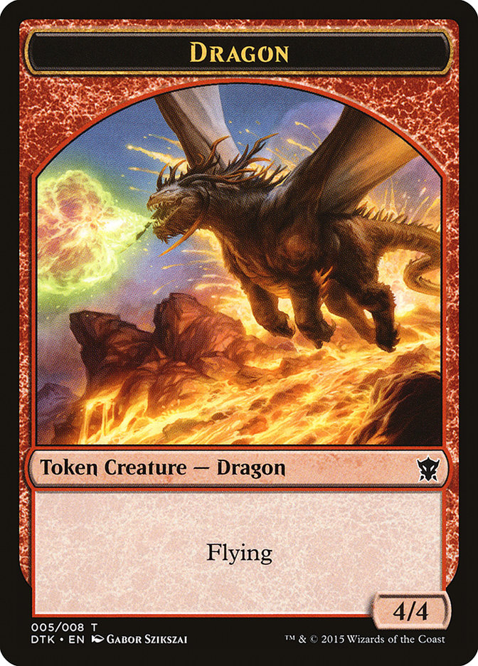 Dragon Token [Dragons of Tarkir Tokens] | Red Riot Games CA