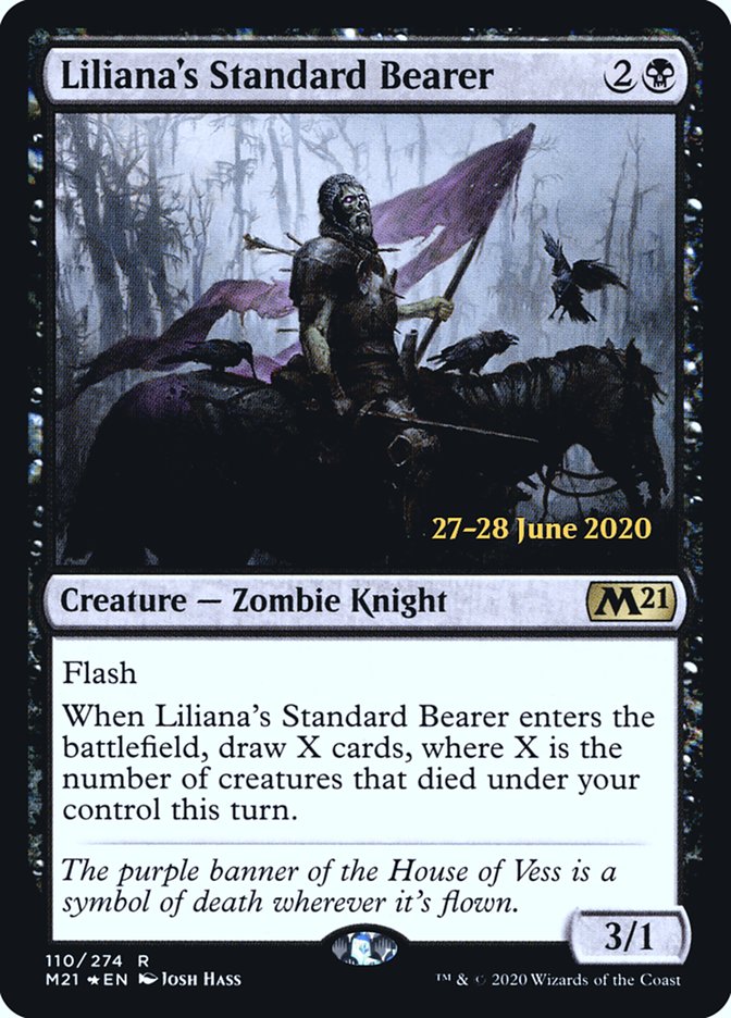 Liliana's Standard Bearer [Core Set 2021 Prerelease Promos] | Red Riot Games CA