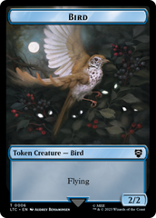 Elf Warrior // Bird Double Sided Token [The Lord of the Rings: Tales of Middle-Earth Commander Tokens] | Red Riot Games CA
