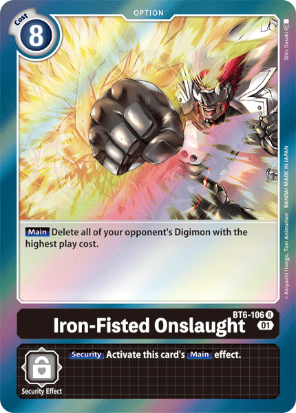 Iron-Fisted Onslaught [BT6-106] [Double Diamond] | Red Riot Games CA