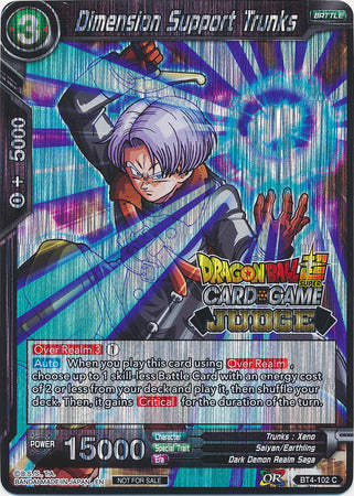 Dimension Support Trunks (BT4-102) [Judge Promotion Cards] | Red Riot Games CA