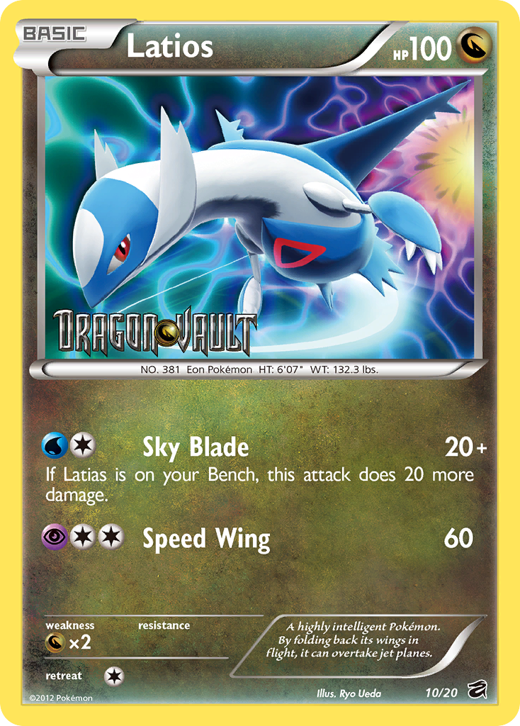 Latios (10/20) (Blister Exclusive) [Black & White: Dragon Vault] | Red Riot Games CA
