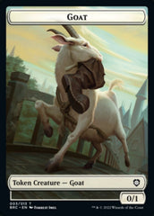 Construct (008) // Goat Double-Sided Token [The Brothers' War Commander Tokens] | Red Riot Games CA