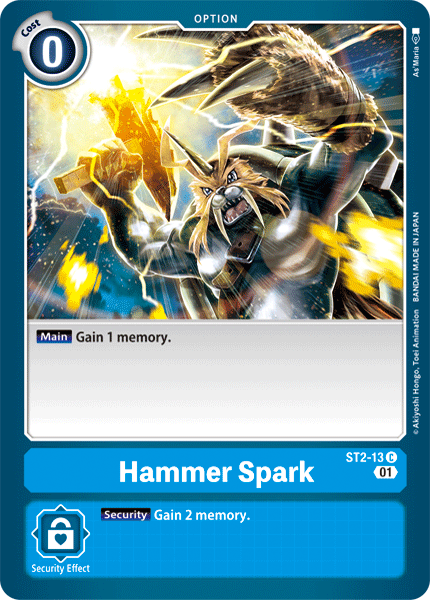 Hammer Spark [ST2-13] (Alternative Art) [Starter Deck: Ulforce Veedramon] | Red Riot Games CA