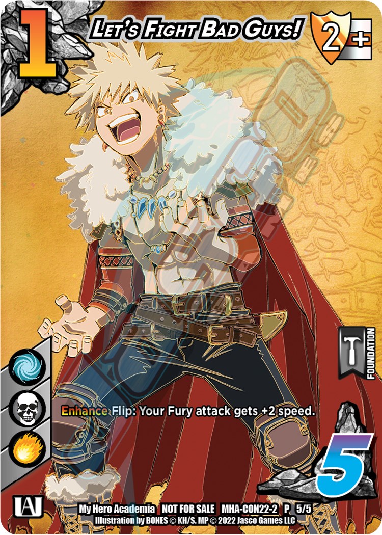 Let's Fight Bad Guys! (Gencon 2022) [Promo Cards]