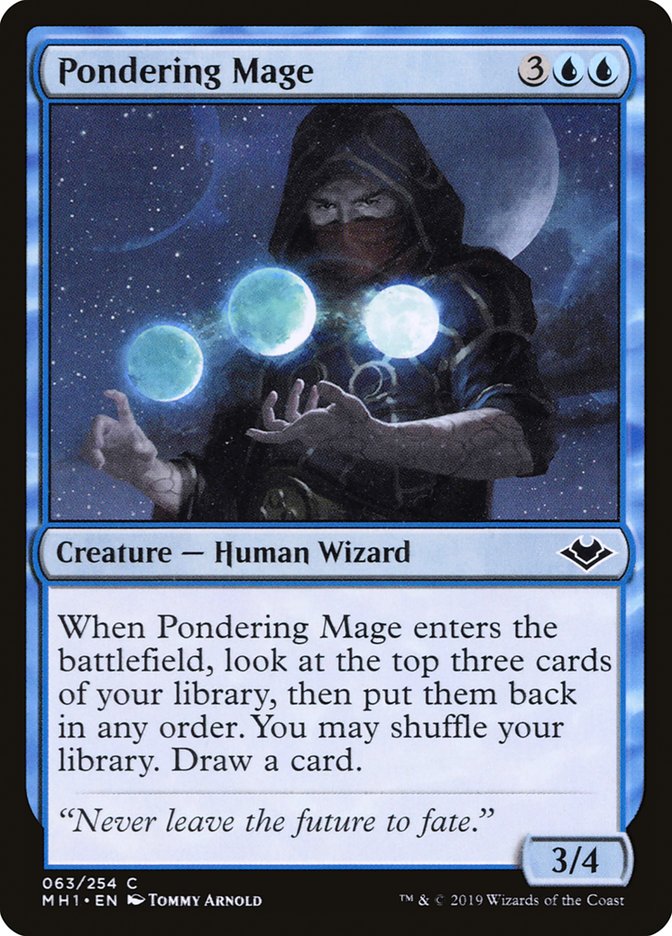 Pondering Mage [Modern Horizons] | Red Riot Games CA