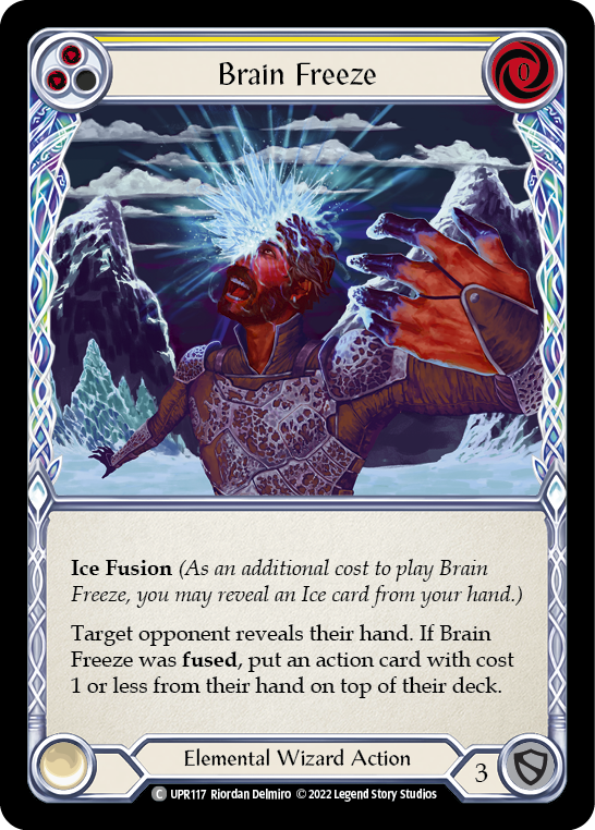 Brain Freeze (Yellow) [UPR117] (Uprising)  Rainbow Foil | Red Riot Games CA