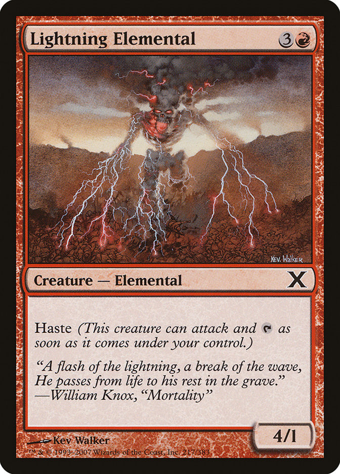 Lightning Elemental [Tenth Edition] | Red Riot Games CA