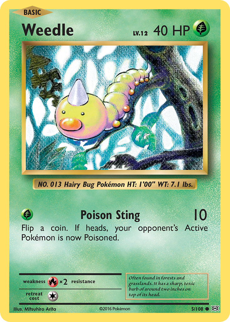 Weedle (5/108) [XY: Evolutions] | Red Riot Games CA