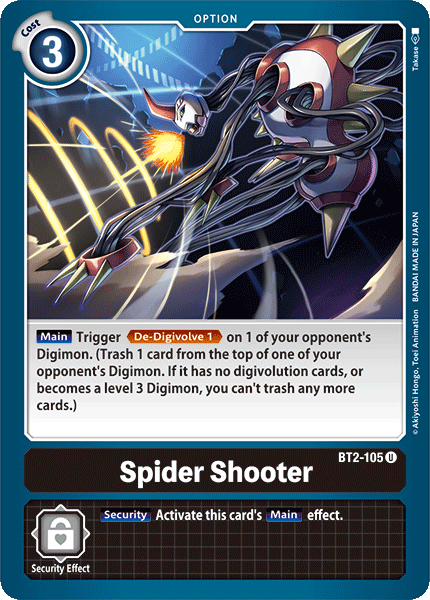 Spider Shooter [BT2-105] [Release Special Booster Ver.1.0] | Red Riot Games CA
