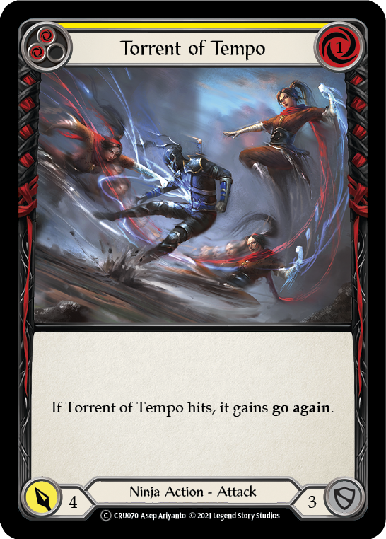 Torrent of Tempo (Yellow) [U-CRU070] (Crucible of War Unlimited)  Unlimited Normal | Red Riot Games CA