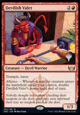 Devilish Valet (Promo Pack) [Streets of New Capenna Promos] | Red Riot Games CA