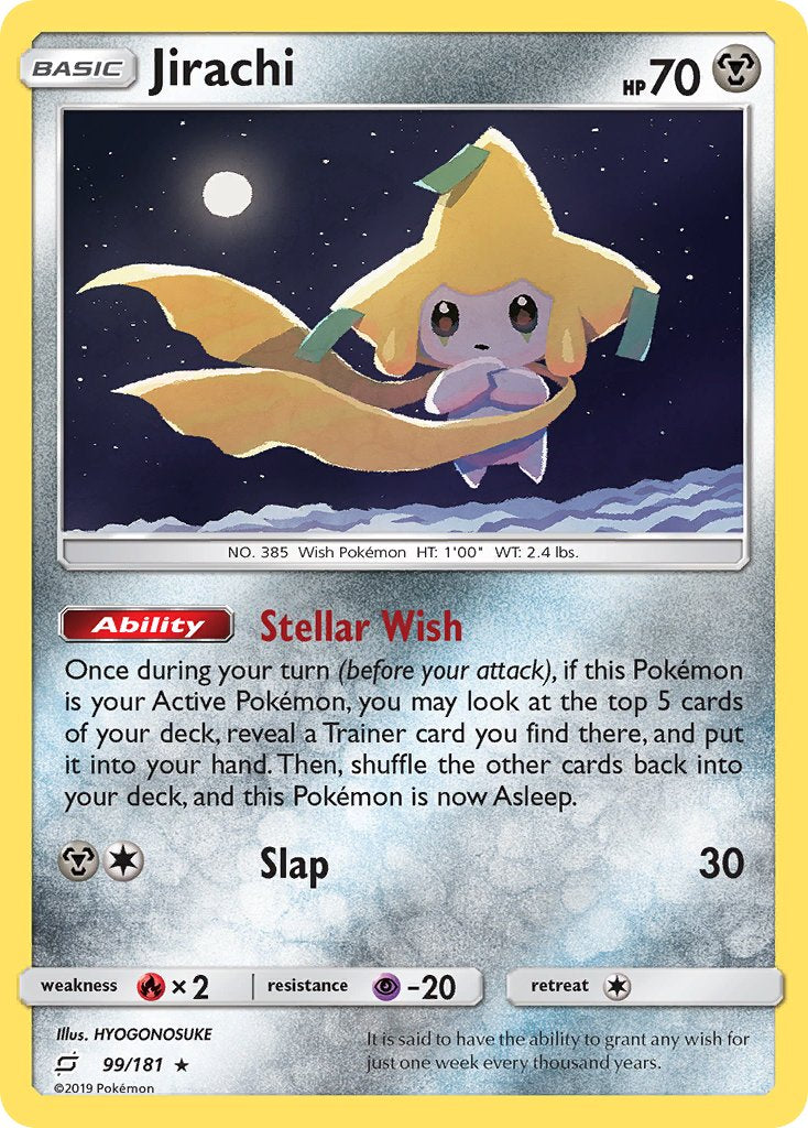 Jirachi (99/181) (Theme Deck Exclusive) [Sun & Moon: Team Up] | Red Riot Games CA