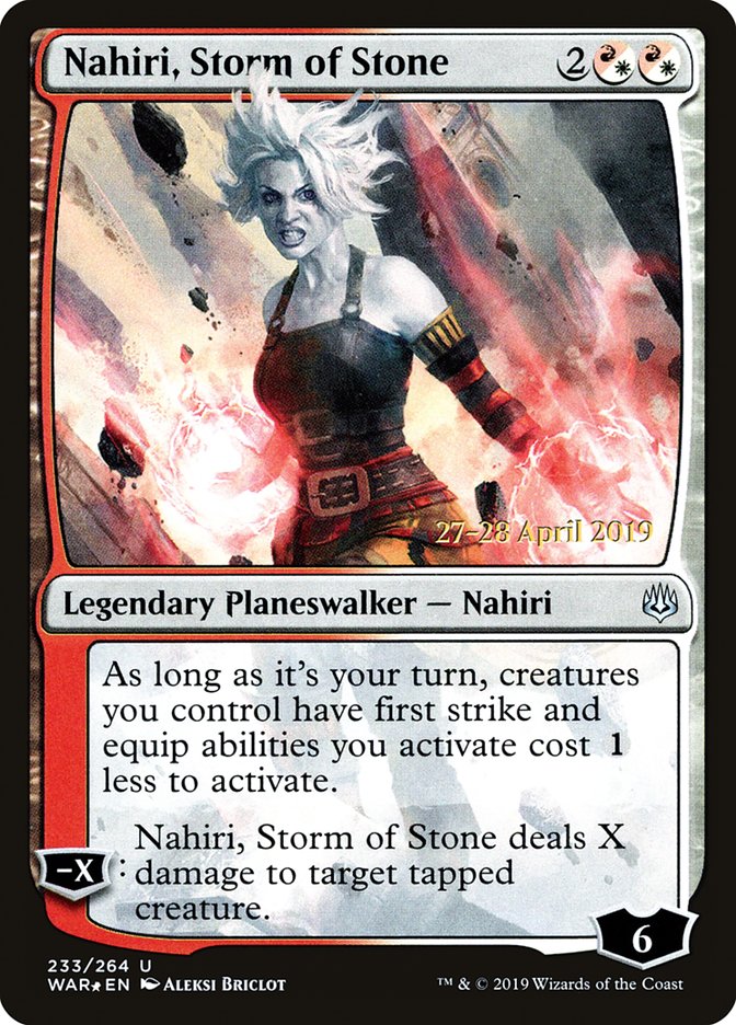Nahiri, Storm of Stone [War of the Spark Prerelease Promos] | Red Riot Games CA