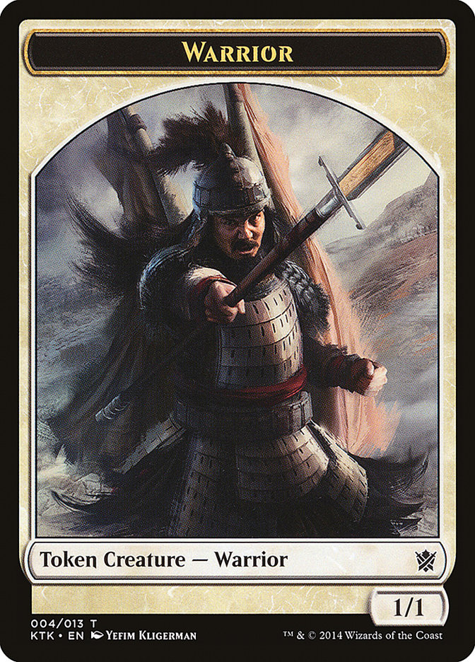 Warrior Token (004/013) [Khans of Tarkir Tokens] | Red Riot Games CA