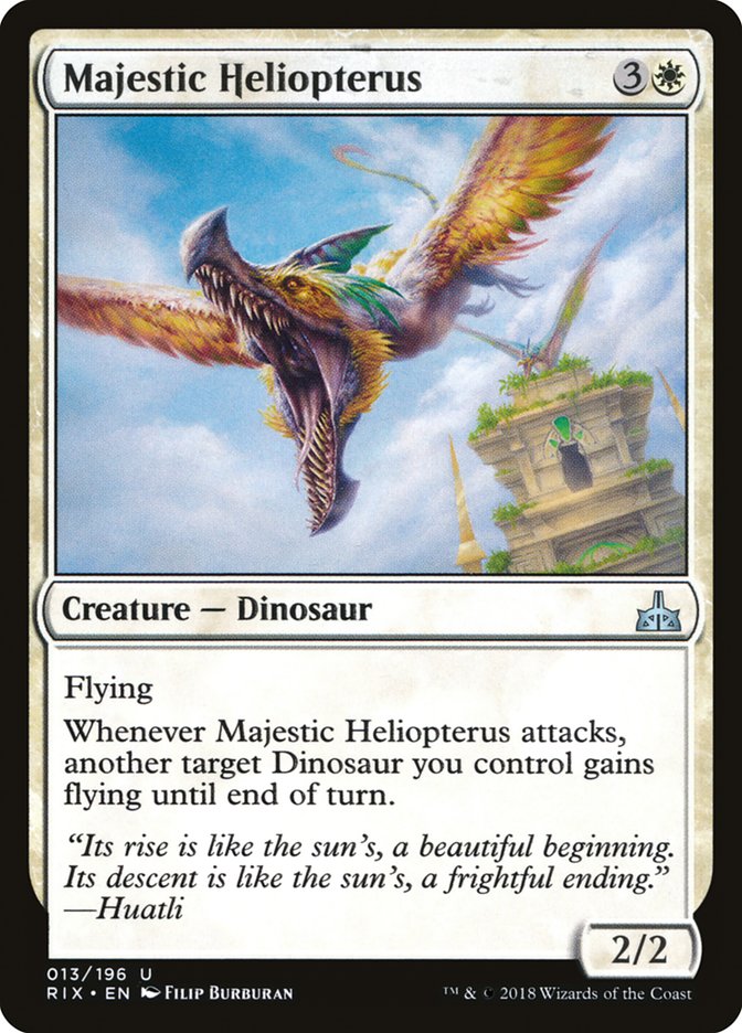 Majestic Heliopterus [Rivals of Ixalan] | Red Riot Games CA