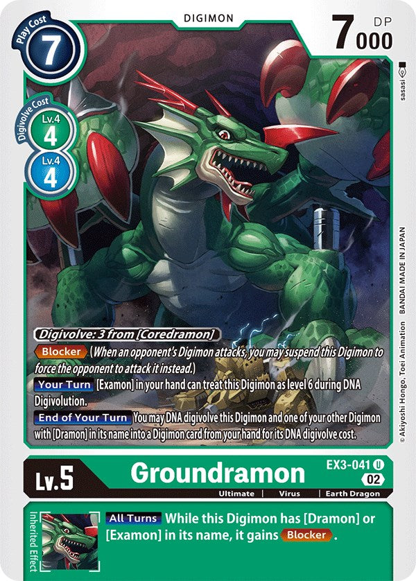 Groundramon [EX3-041] [Draconic Roar] | Red Riot Games CA
