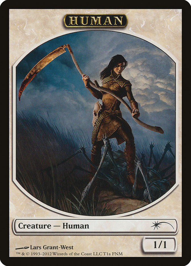 Human // Wolf Double-Sided Token [Friday Night Magic 2012] | Red Riot Games CA